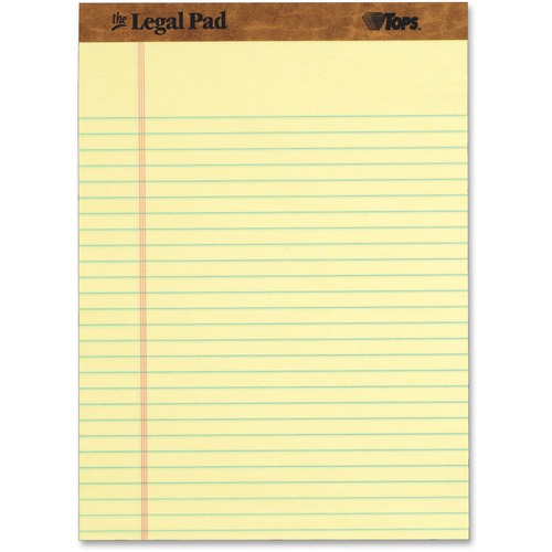 Legal Pad Writing Pad: 50 Sheets, Legal Ruled, Yellow Paper